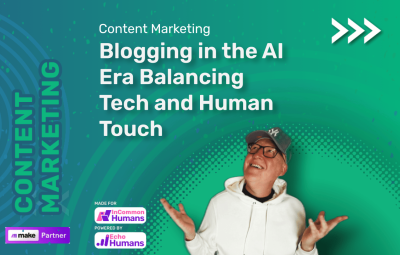 This is a image for our post about Blogging in the AI Era Balancing Tech and Human Touch image