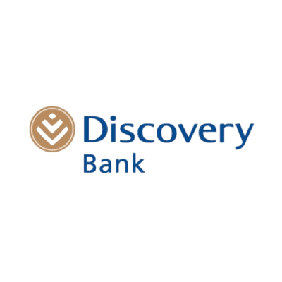 A Discovery Bank coloured logo.