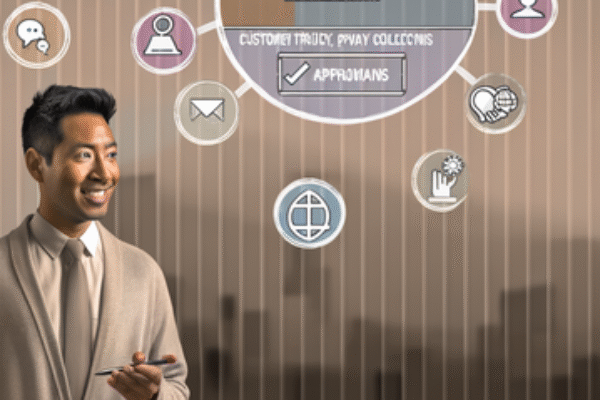 Learn ethical methods for collecting and using customer data in marketing strategies with a focus on privacy, AI integration, and transparency. image
