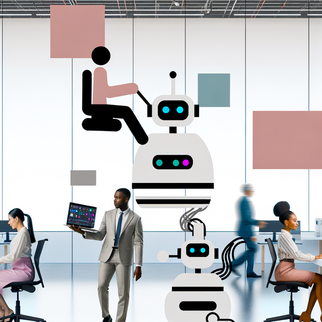 output1.png2024-11-20T080450.000Z.png2024-11-20T080450.000Z.png AI and automation enhance efficiency, create new job roles, and transform industries like healthcare, HR, and retail, reshaping the future of work. image